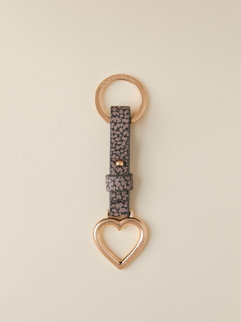 Borbonese 54 P Chiavi Cuore B Keyring _1