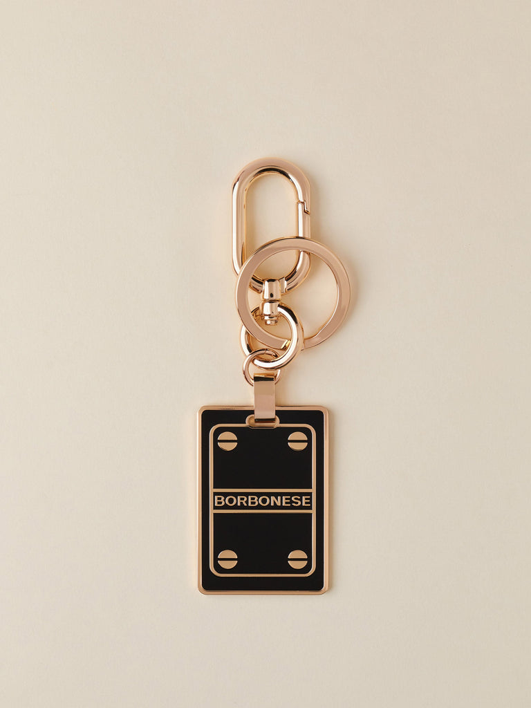 Borbonese 58 P Chiavi Piastrina B Keyring _3