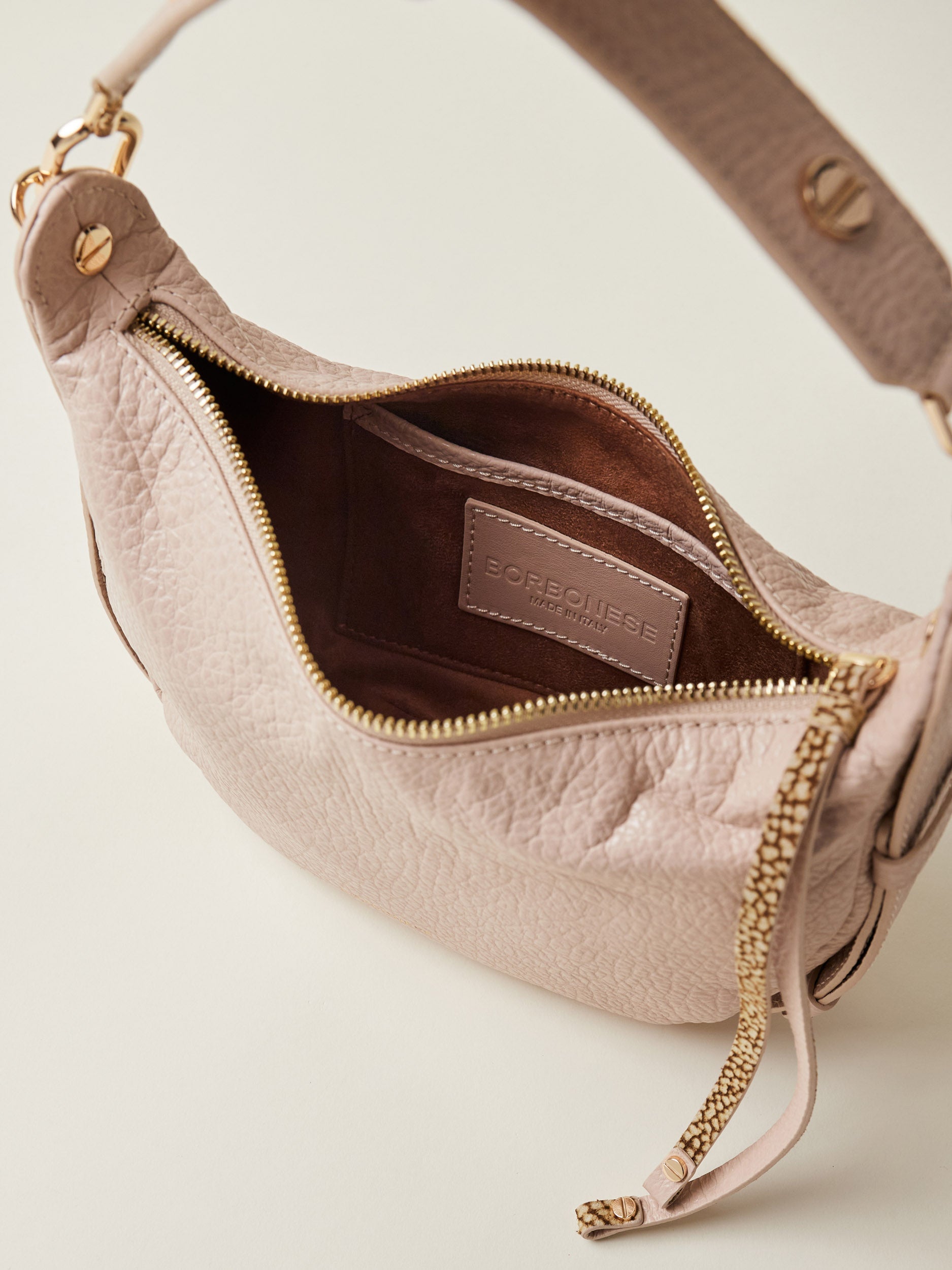 Borbonese 64 Borsa Hobo Petite Oyster _6