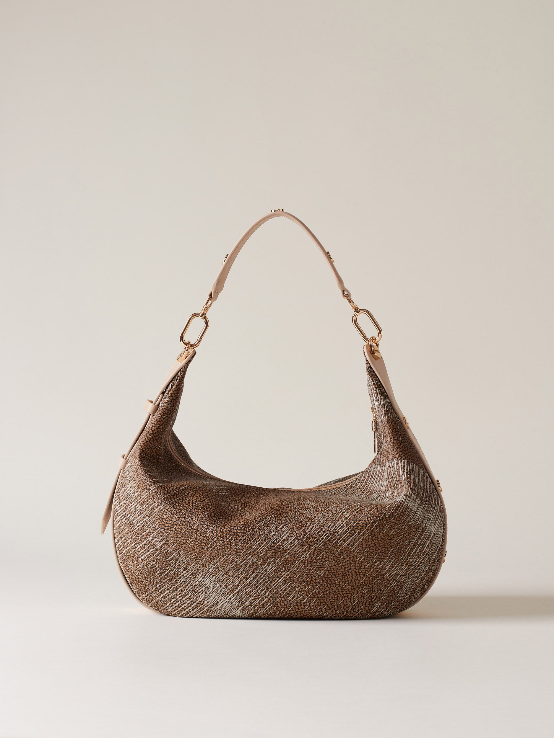 Borbonese 82 Borsa Hobo M Oyster Coated Op Soft Default Title_4