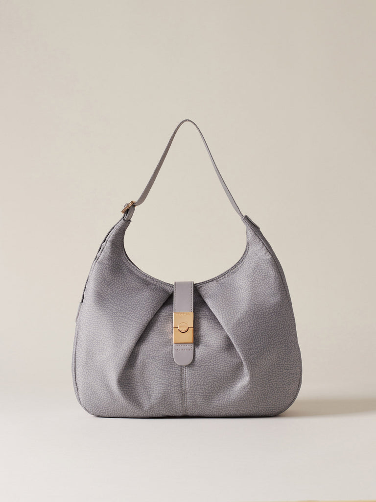 Borbonese 70 Borsa Hobo M Cortina Nylon Op Default Title_1