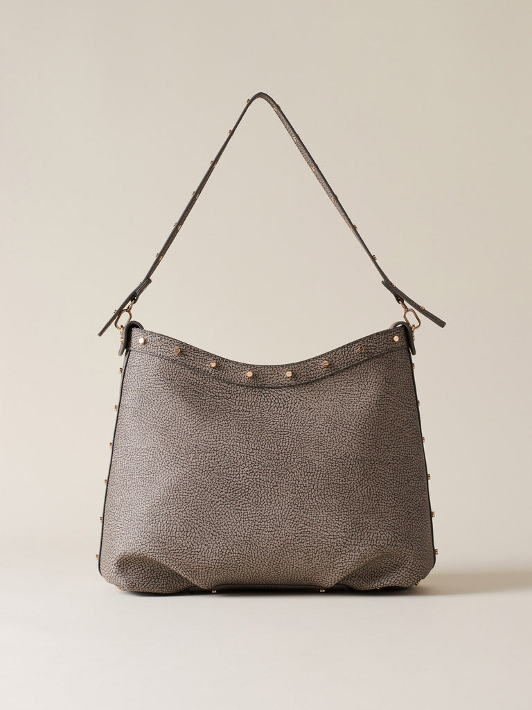 Borbonese 54 Borsa Hobo M Metropole Coated Op Soft _4